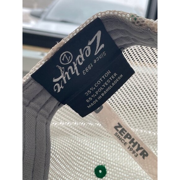 Zephyr K State Wildcats Baseball Cap OS Mesh Snapback Green White College NEW - Picture 6 of 7